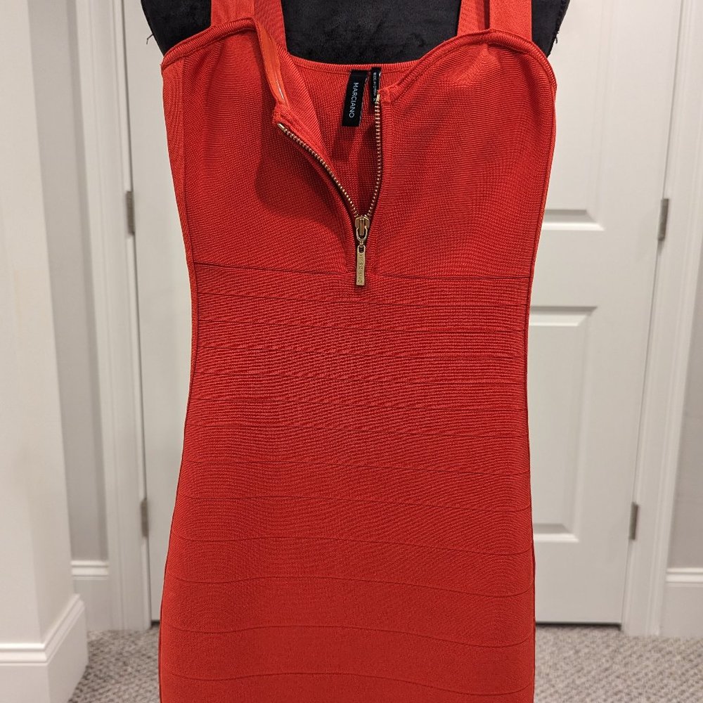 Gorgeous Marciano Chili Pepper Red Bandage Dress XS